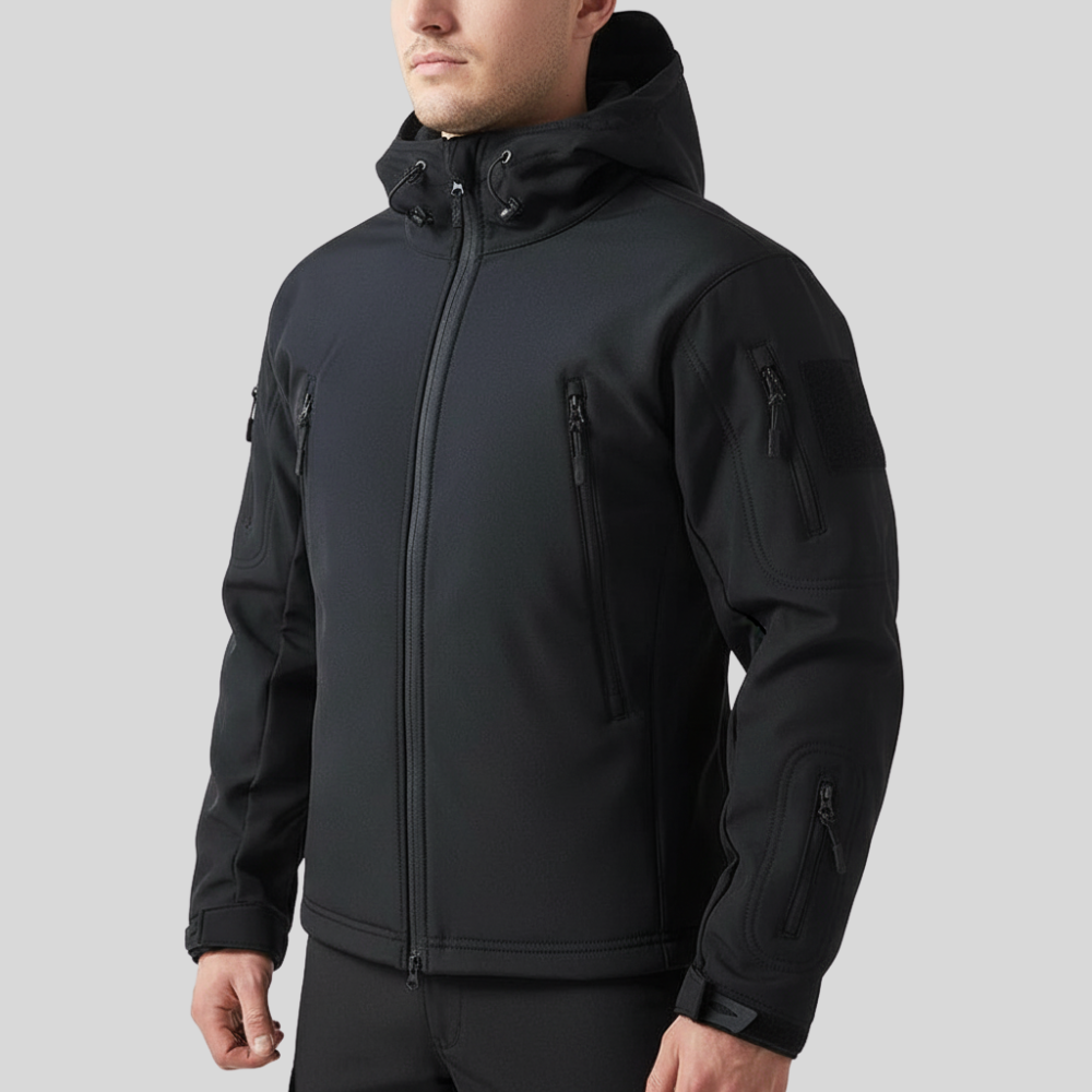 Men’s Softshell Hiking Jacket Windproof Fleece-Lined