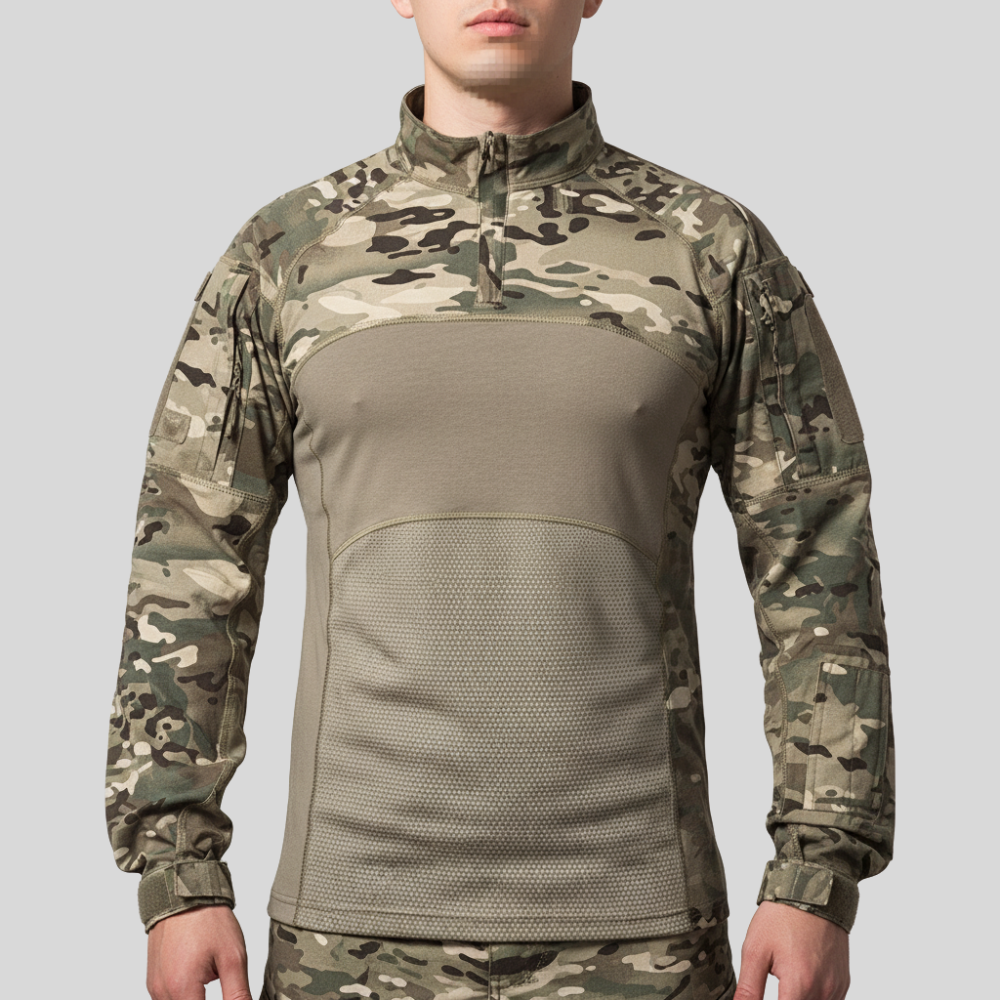 Breathable Stretch Long-Sleeve Tactical Shirt | Active Peaks