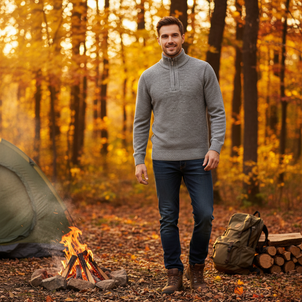 Men’s Thermal Fleece Jumper Warm Breathable | Active Peaks