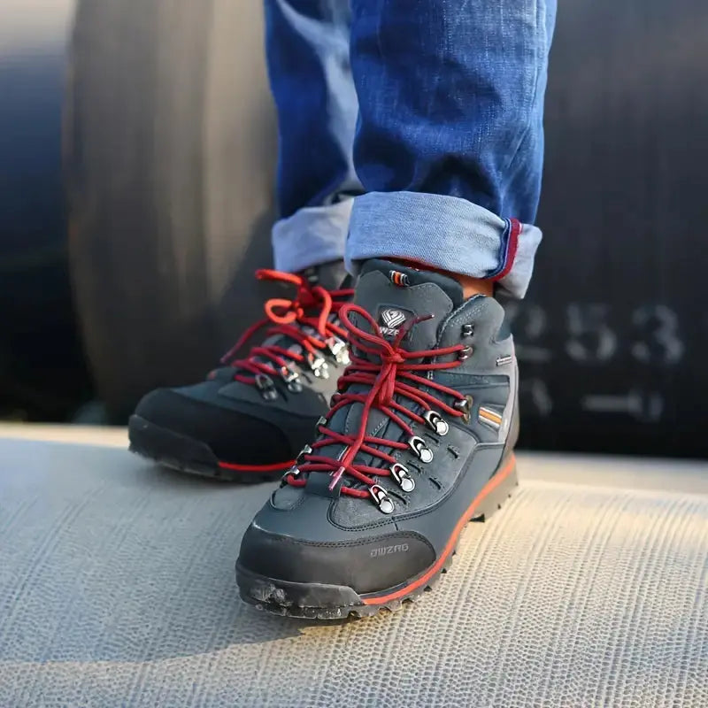 TrailStride – High-Top Supportive Hiking Shoes for Men