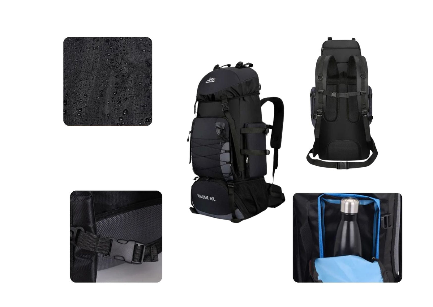 VentureGear – 90L Large Trekking Backpack