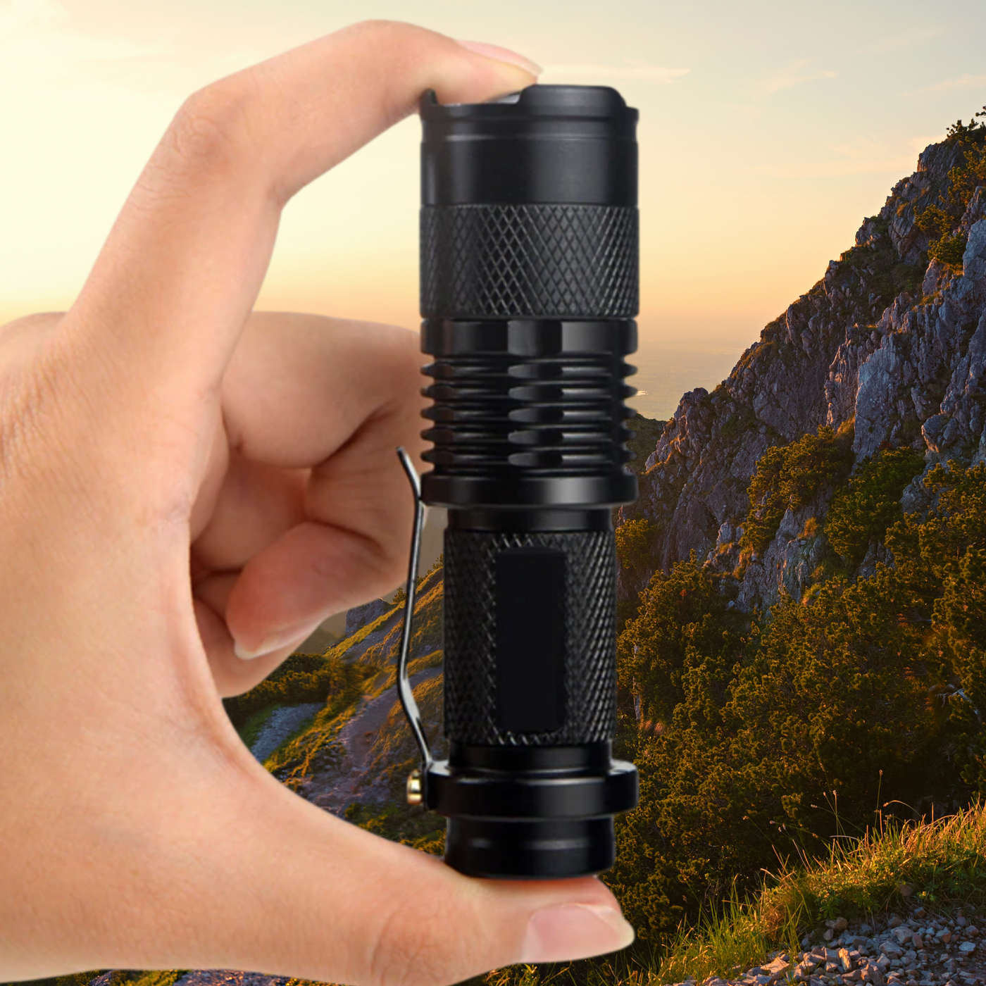 TrailBeam – Compact & Rechargeable USB Torch for Hiking & Camping