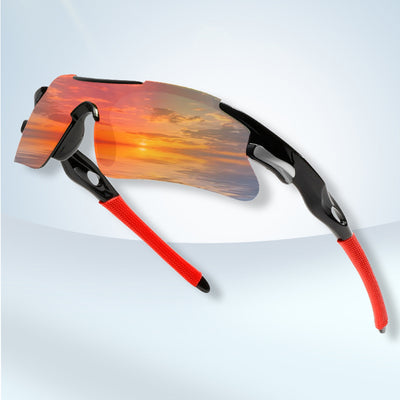 TrailGuard – Windproof Half-Frame Sports Sunglasses for Running & Cycling