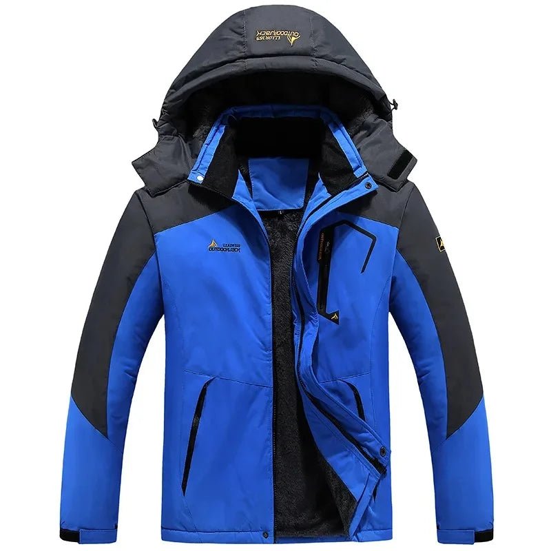 Men’s Windproof Fleece - Lined Hooded Jacket Breathable | Active Peaks - Active Peaks