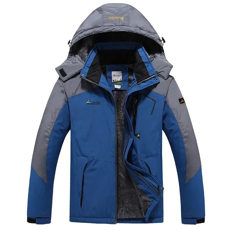 Men’s Windproof Fleece - Lined Hooded Jacket Breathable | Active Peaks - Active Peaks