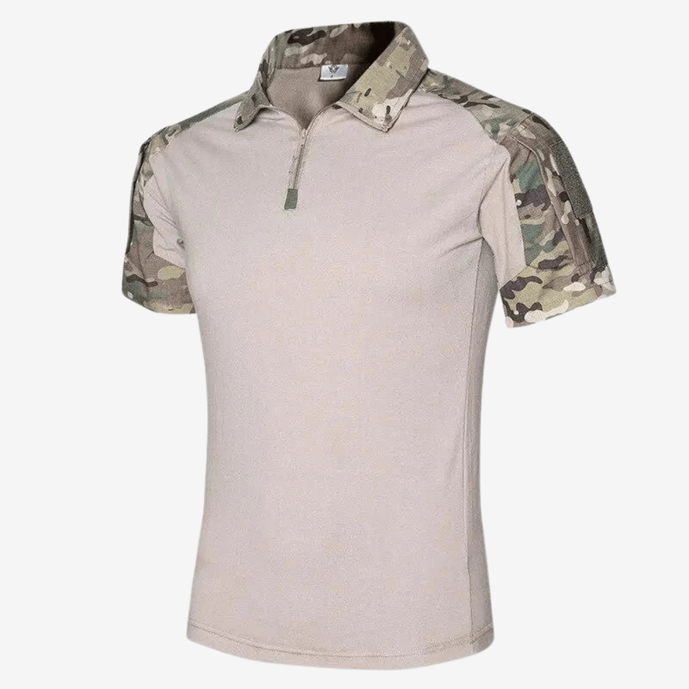 Breathable Zip - Neck Short Sleeve Outdoor T-Shirt - Active Peaks