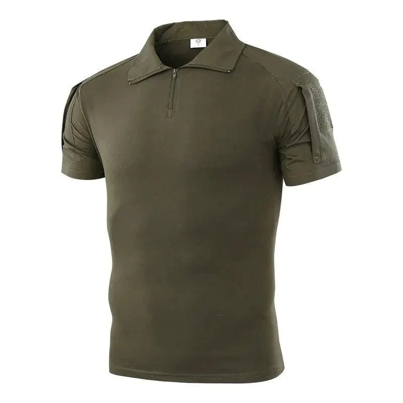 Breathable Zip - Neck Short Sleeve Outdoor T-Shirt - Active Peaks