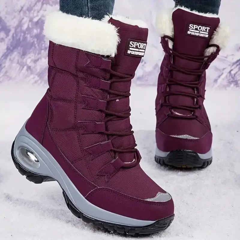Waterproof Snow Boots - Fleece - Lined and Non - Slip for Women - Active Peaks