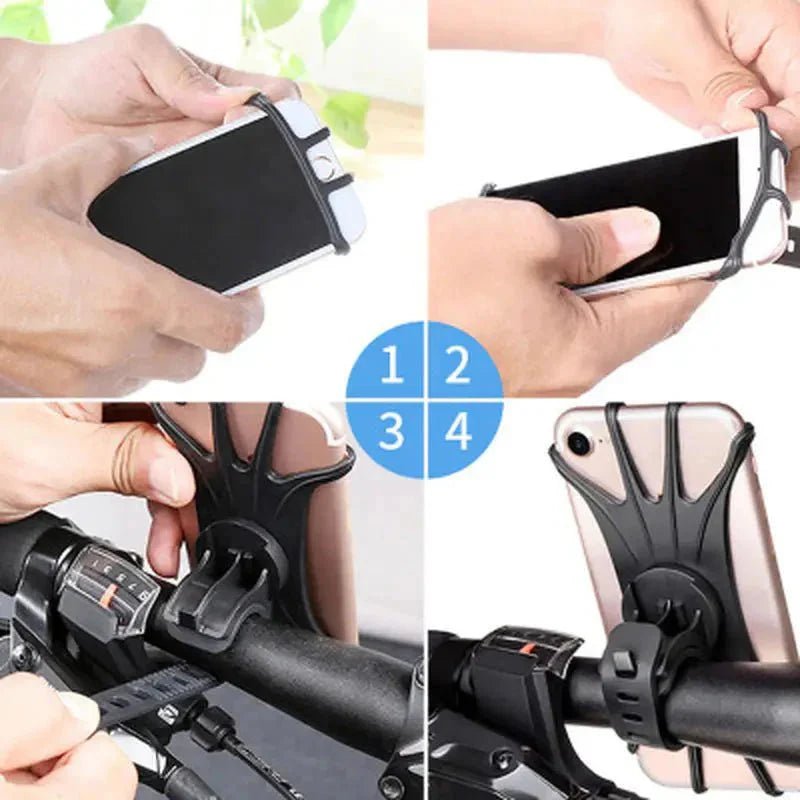 Flexible Silicone Bike Phone Mount – Rotatable & Shock - Resistant | Active Peaks - Active Peaks