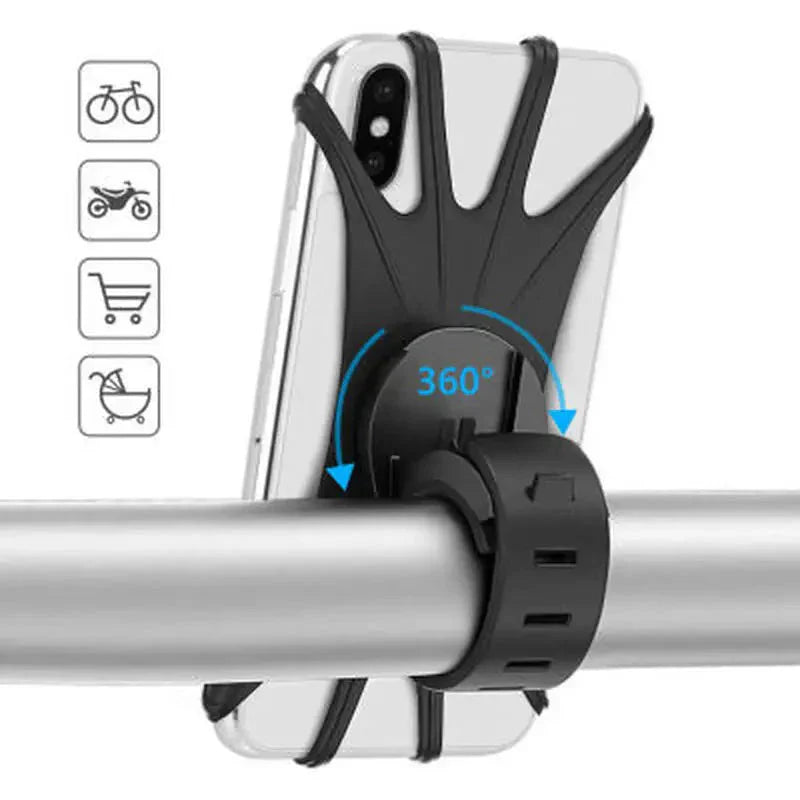 Flexible Silicone Bike Phone Mount – Rotatable & Shock - Resistant | Active Peaks - Active Peaks