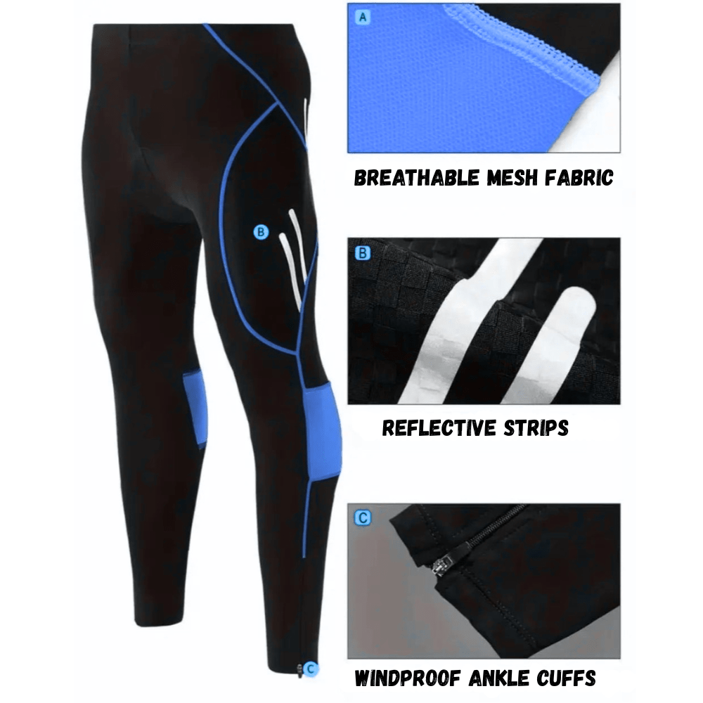 Breathable Cycling Tights – Gel - Padded & Wind - Resistant | Active Peaks - Active Peaks