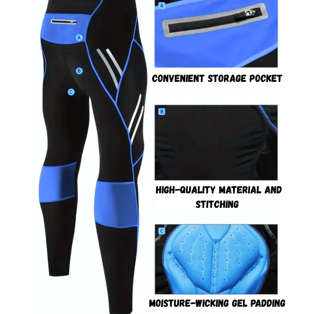Breathable Cycling Tights – Gel - Padded & Wind - Resistant | Active Peaks - Active Peaks