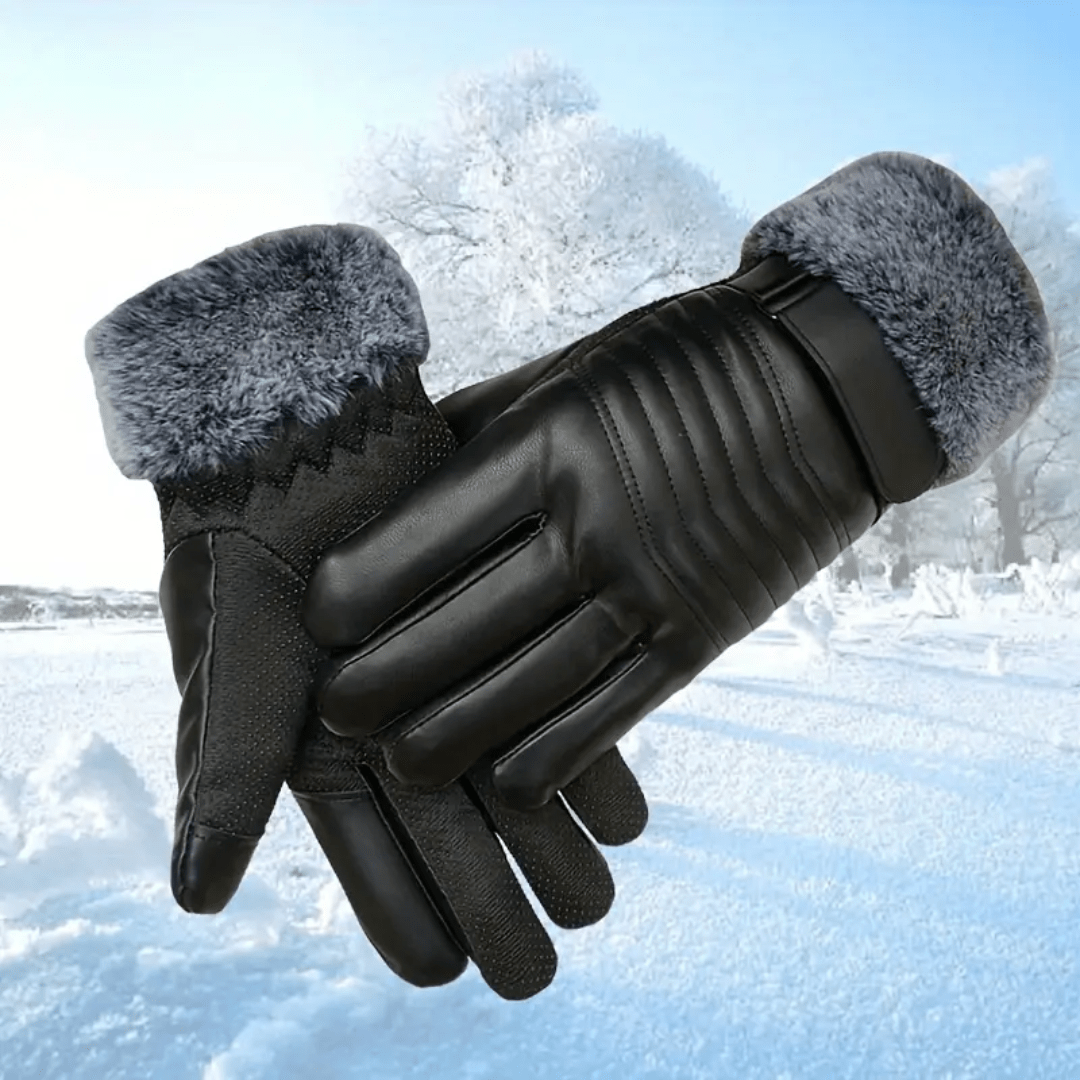 Men’s Fleece Gloves Warm Windproof Touchscreen | Active Peaks - Active Peaks