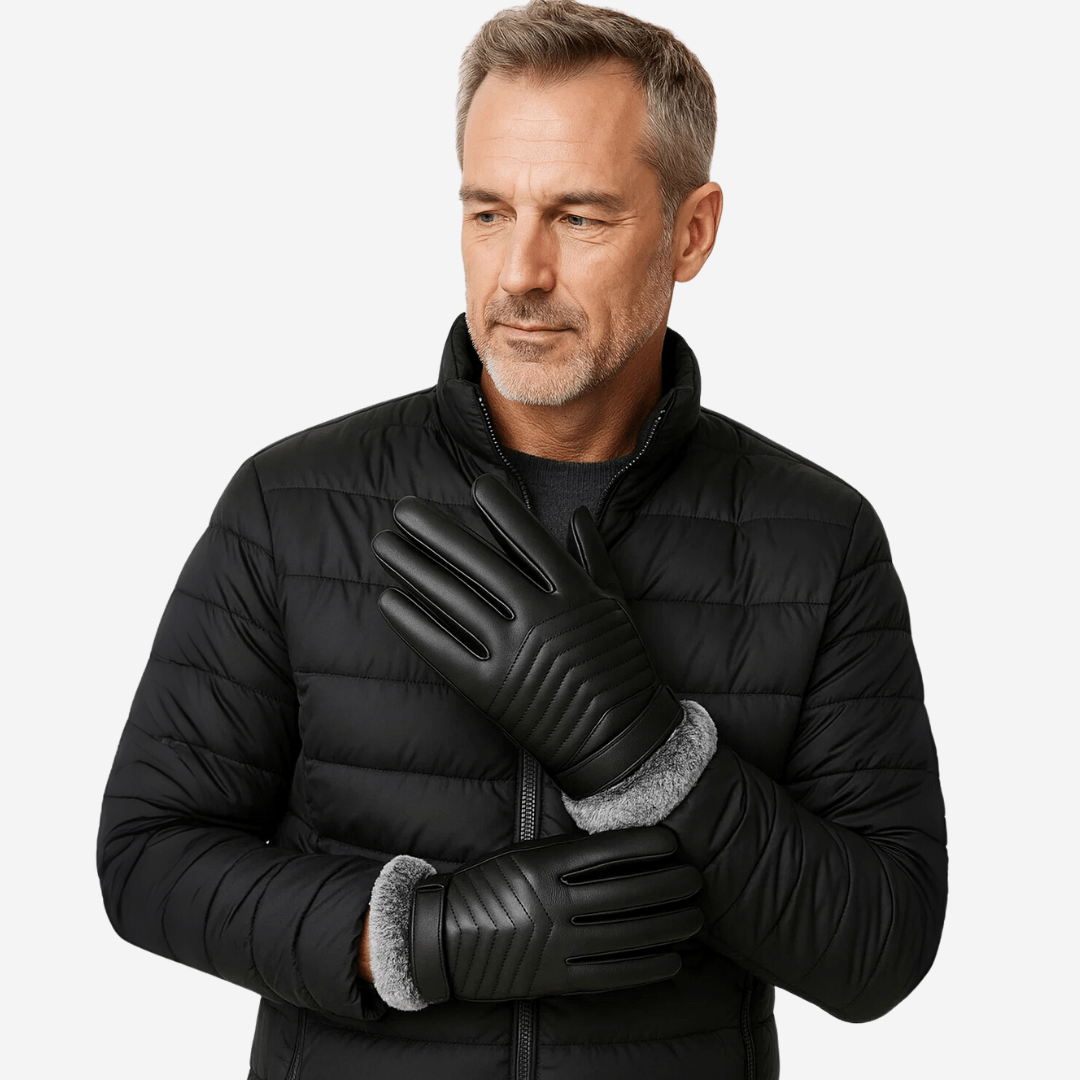 Men’s Fleece Gloves Warm Windproof Touchscreen | Active Peaks - Active Peaks