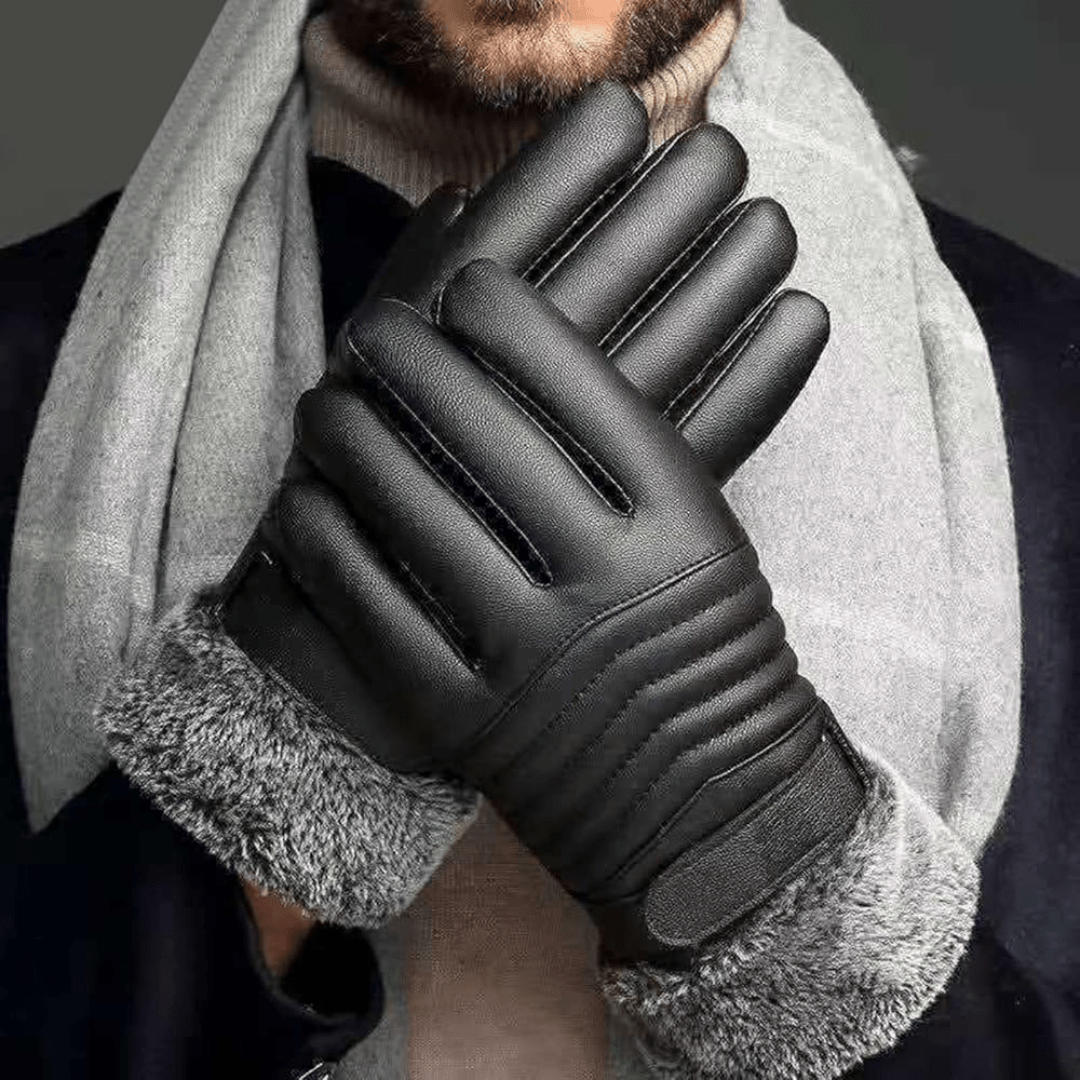 Men’s Fleece Gloves Warm Windproof Touchscreen | Active Peaks - Active Peaks