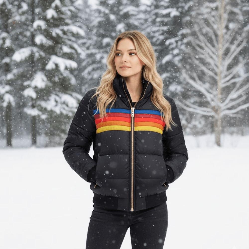 Women’s Insulated Colour - Block Puffer Jacket | Active Peaks - Active Peaks