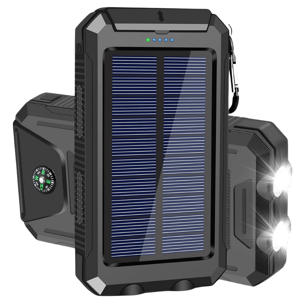 Solar Power Bank Waterproof Shockproof 10000 mAh | Active Peaks - Active Peaks