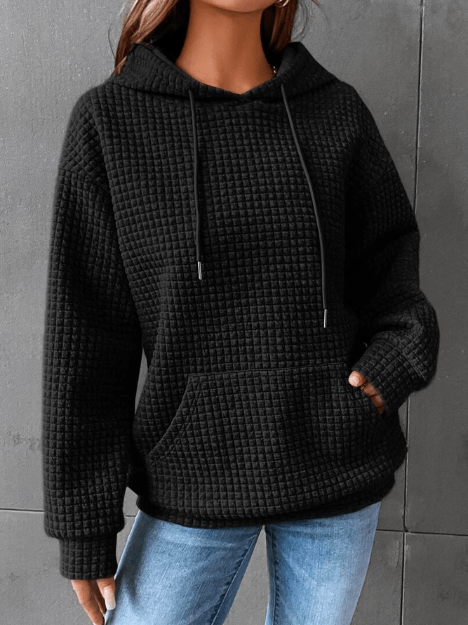 Waffle - Knit Hooded Sweater | Active Peaks - Active Peaks