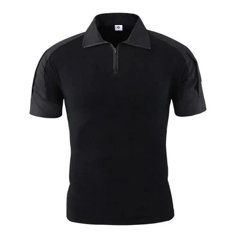 Breathable Zip - Neck Short Sleeve Outdoor T-Shirt - Active Peaks