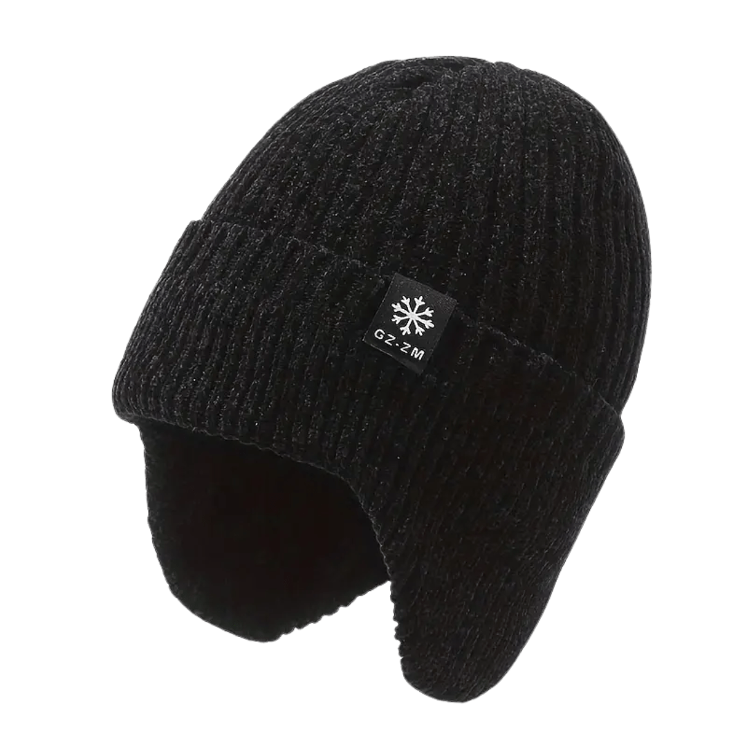 Men’s Knitted Winter Hat Fleece Lined with Ear Coverage | Active Peaks - Active Peaks
