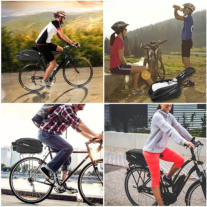 Water - Resistant Bike Pannier – Rigid 25L Rear Rack Bag | Active Peaks - Active Peaks