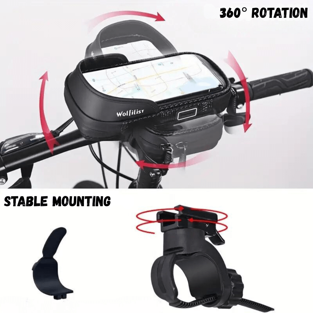 Water - Resistant Bike Phone Mount – Rotatable & Touch - Compatible | Active Peaks - Active Peaks