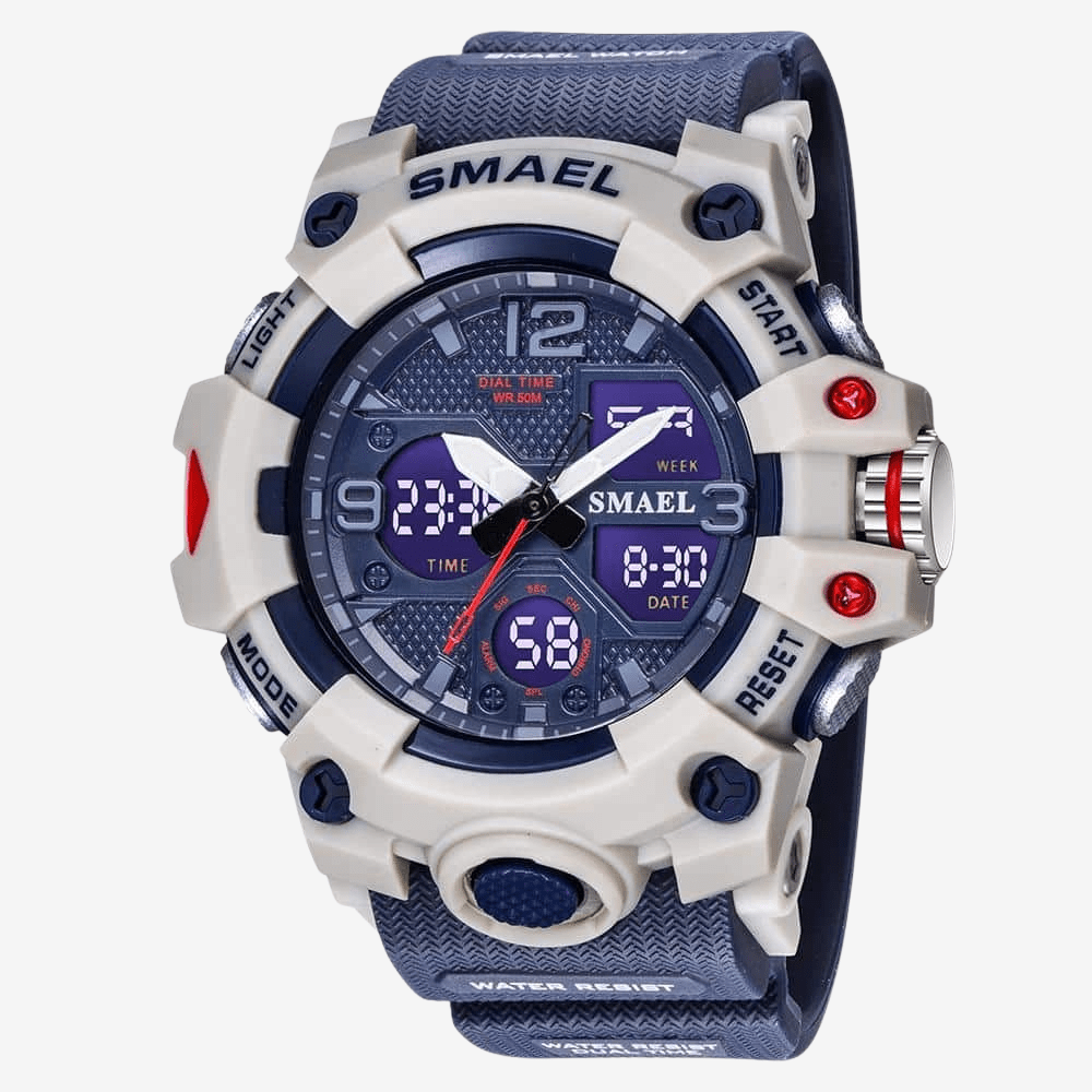Water - Resistant Digital Hiking Watch with Dual Display - Active Peaks