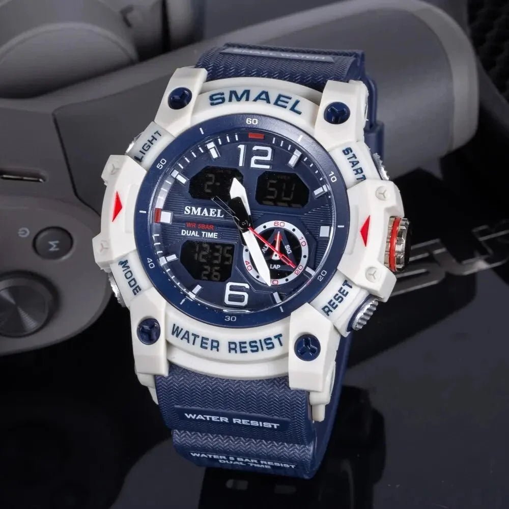 Water - Resistant Digital Hiking Watch with Dual Display - Active Peaks