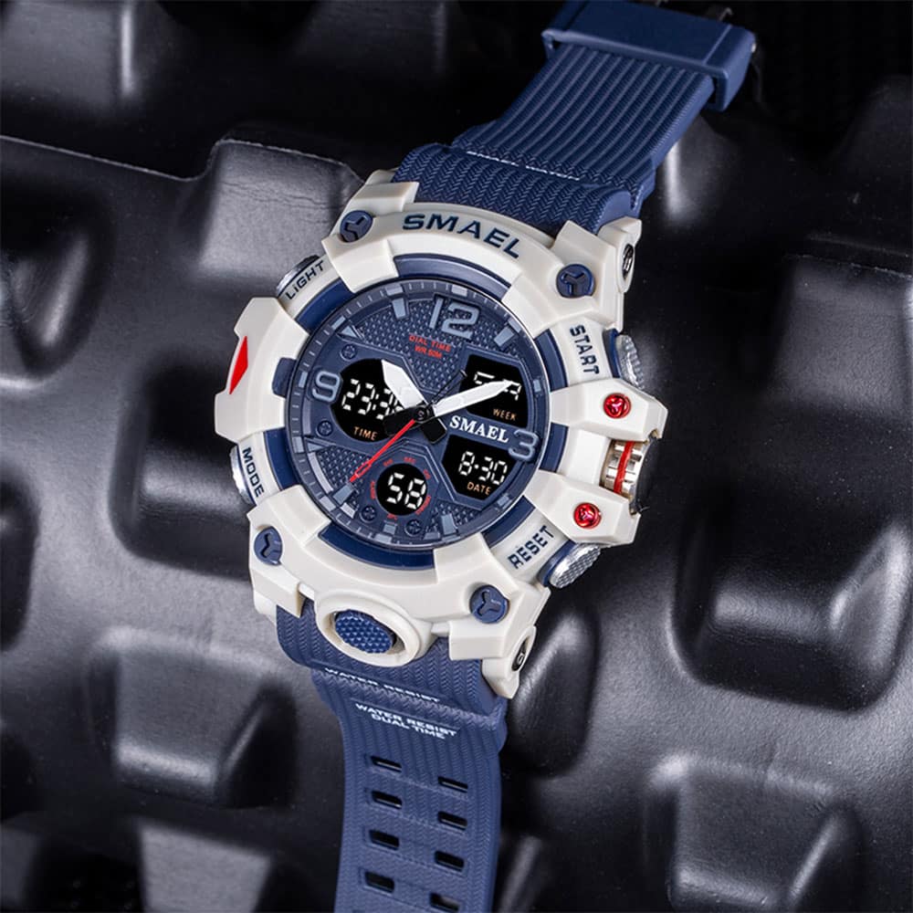 Water - Resistant Digital Hiking Watch with Dual Display - Active Peaks