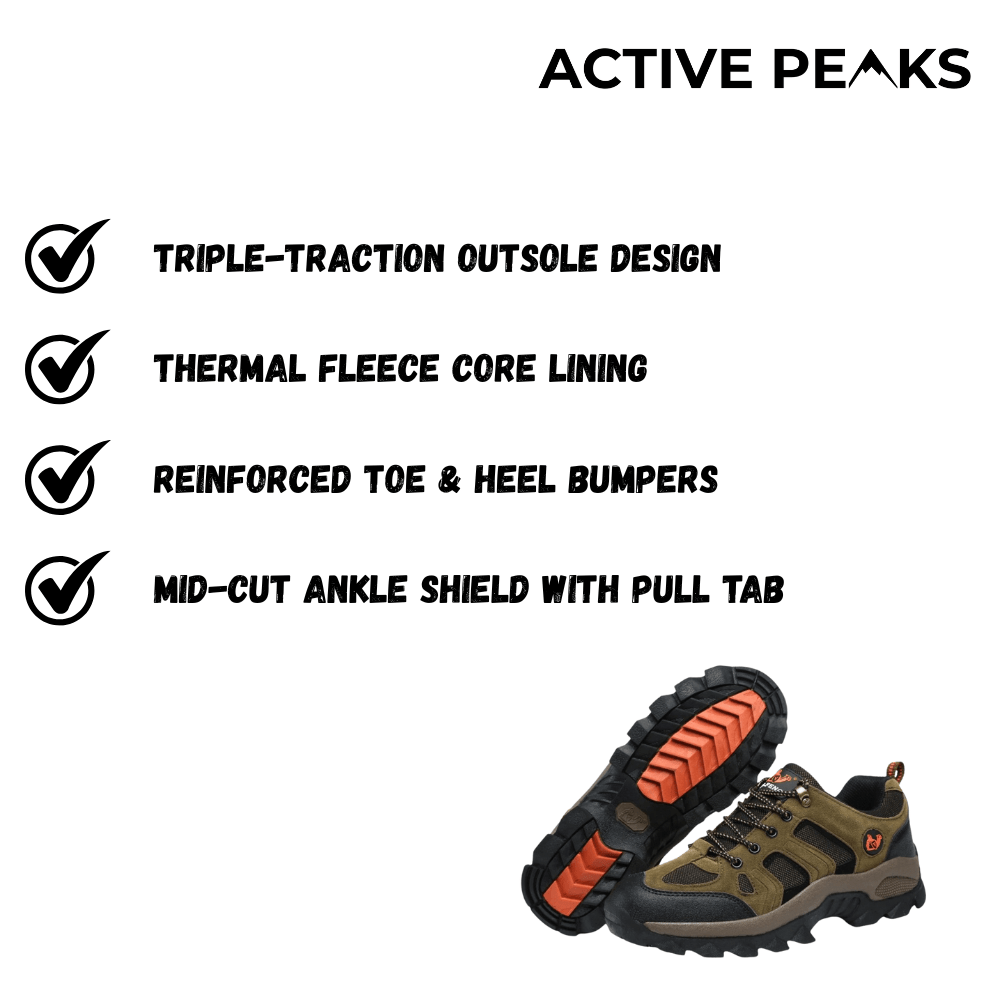 Waterproof Insulated Hiking Boots – Traction Sole | Active Peaks - Active Peaks