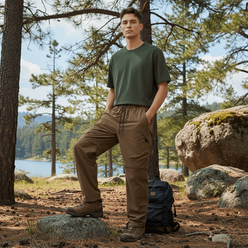 Men’s Windproof Water - Resistant Hiking Trousers | Active Peaks - Active Peaks