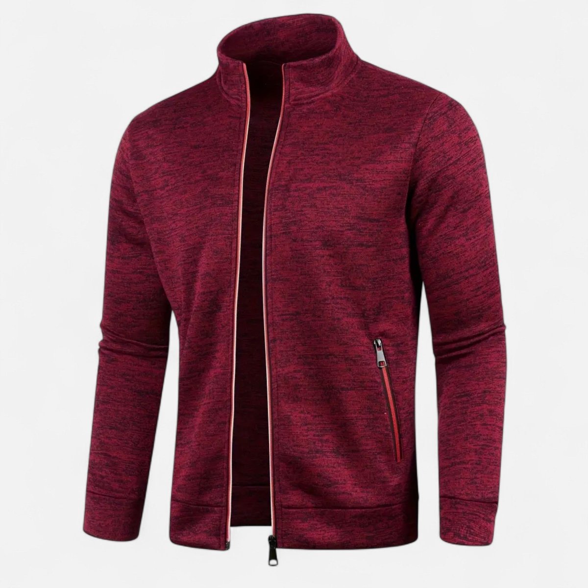 Knitted Zip Cardigan with Full - Length Closure | Active Peaks - Active Peaks