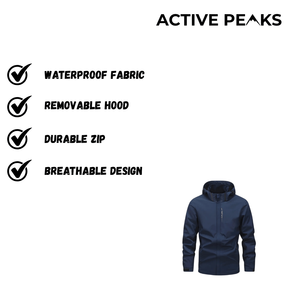 Lightweight Breathable Outdoor Jacket Water - Resistant | Active Peaks - Active Peaks