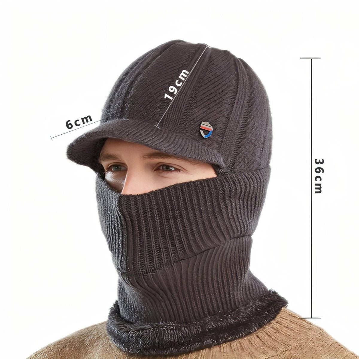 Thermal Winter Balaclava with Integrated Visor - Active Peaks