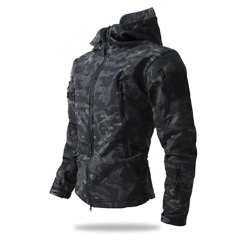 Men’s Softshell Hiking Jacket Windproof Fleece - Lined - Active Peaks