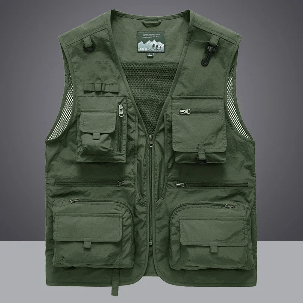 Lightweight Multi - Pocket Mesh Utility Vest | Active Peaks - Active Peaks