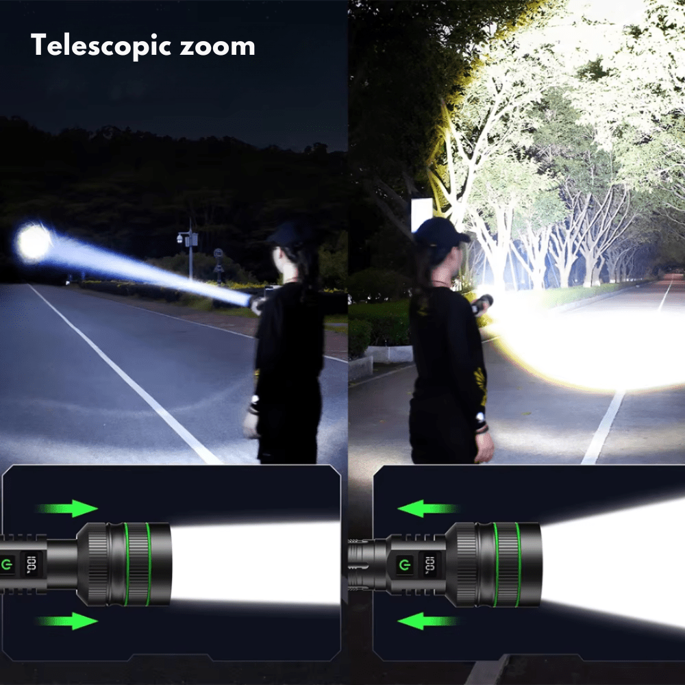 Rechargeable LED Torch with Zoom Function | Active Peaks - Active Peaks