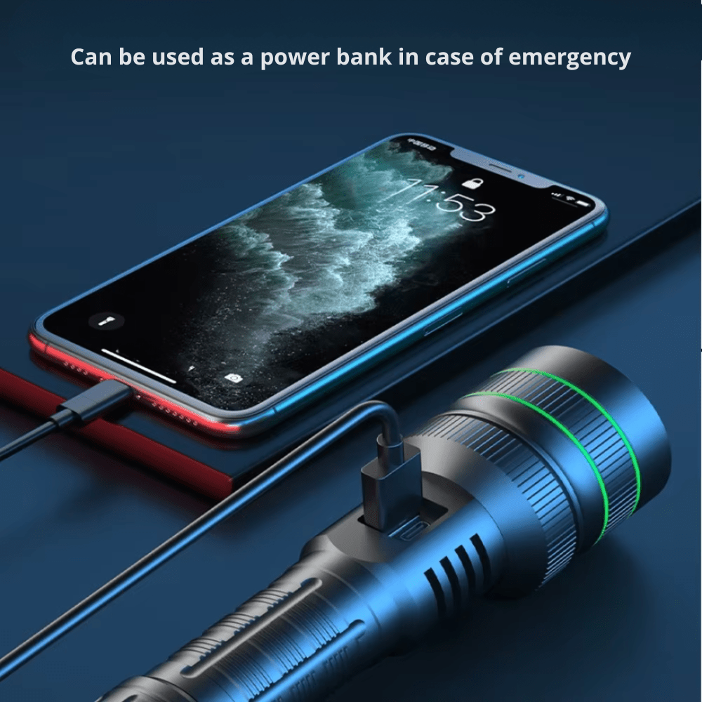 Rechargeable LED Torch with Zoom Function | Active Peaks - Active Peaks