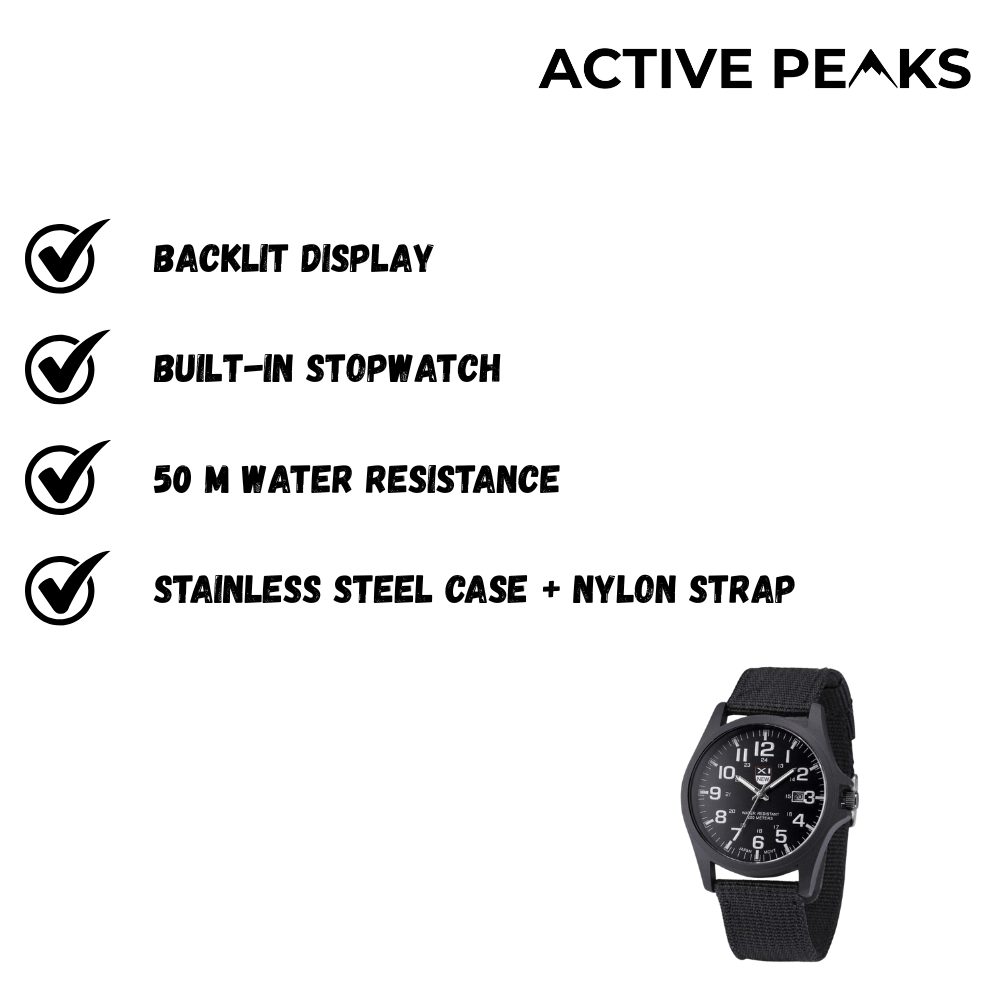 Men’s Water - Resistant Outdoor Watch with Durable Build - Active Peaks