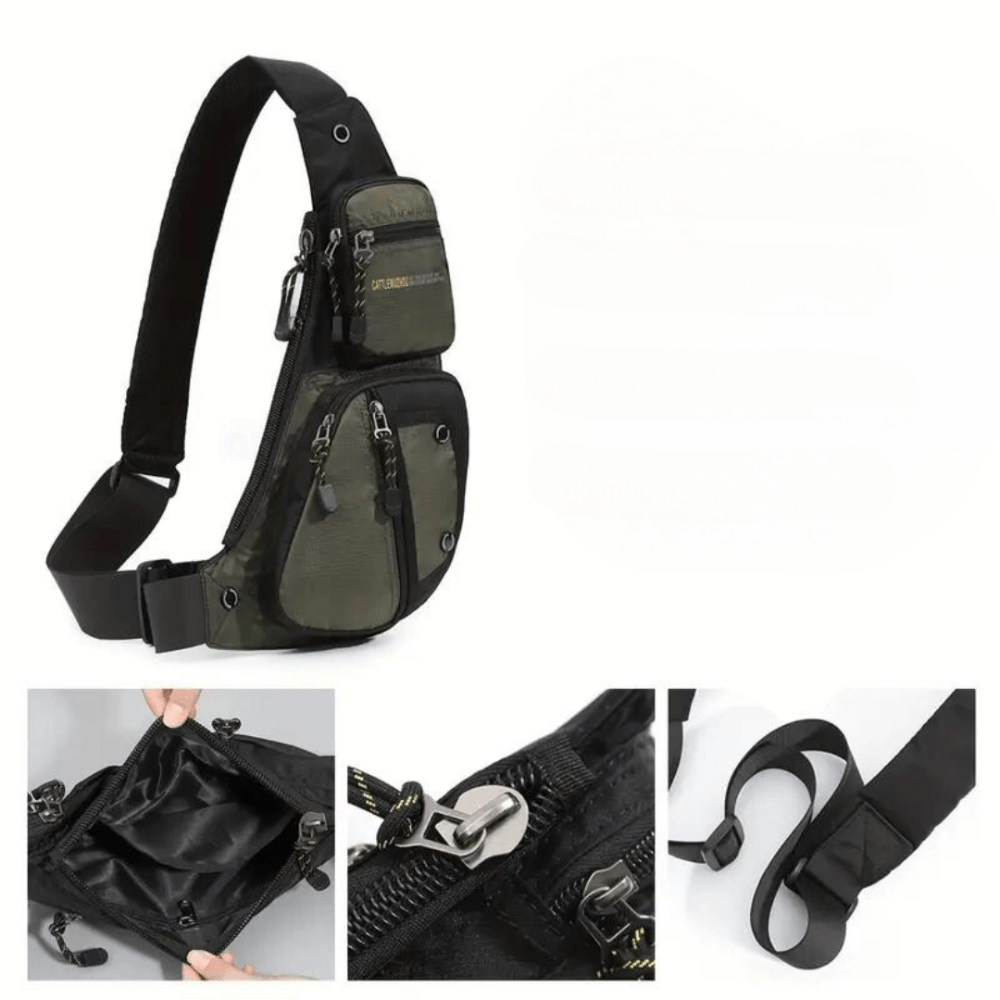 Weather - Resistant Crossbody Bag with Secure Compartments - Active Peaks