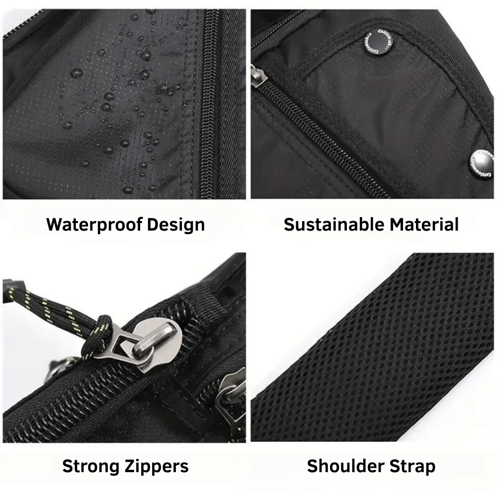 Weather - Resistant Crossbody Bag with Secure Compartments - Active Peaks