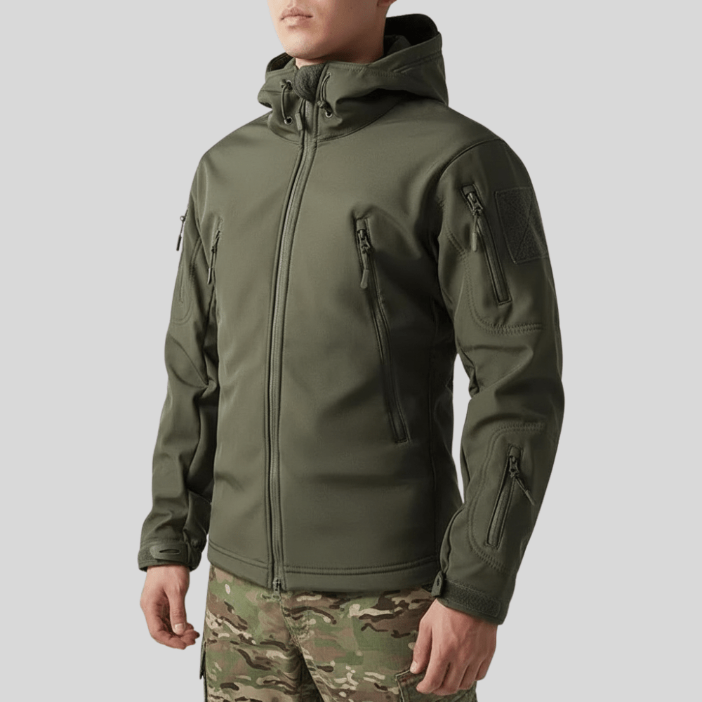 Men’s Softshell Hiking Jacket Windproof Fleece - Lined - Active Peaks