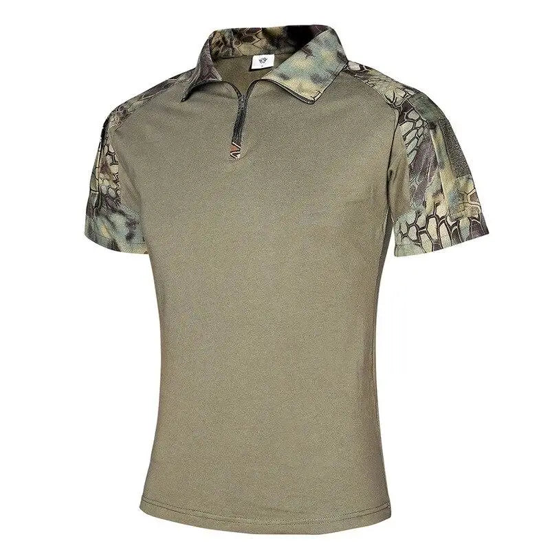 Breathable Zip - Neck Short Sleeve Outdoor T-Shirt - Active Peaks