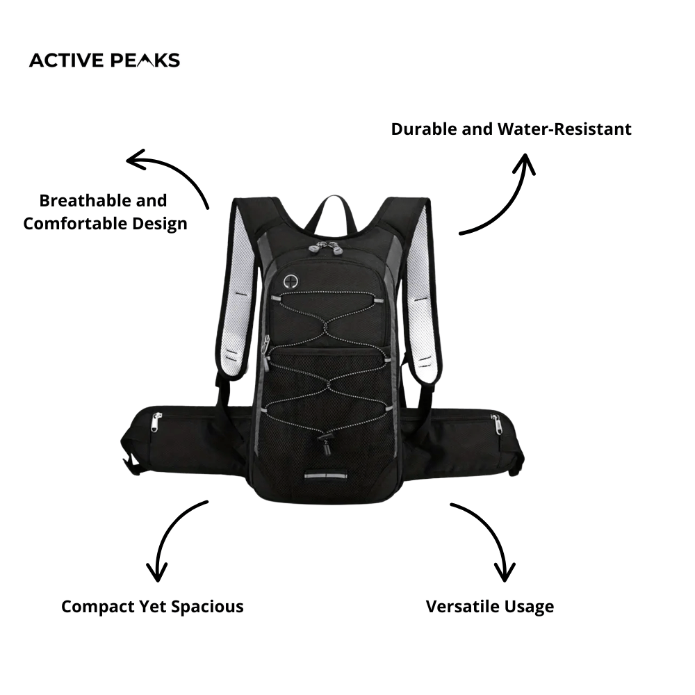 Weather - Resistant Hiking Backpack with Breathable Back Panel - Active Peaks