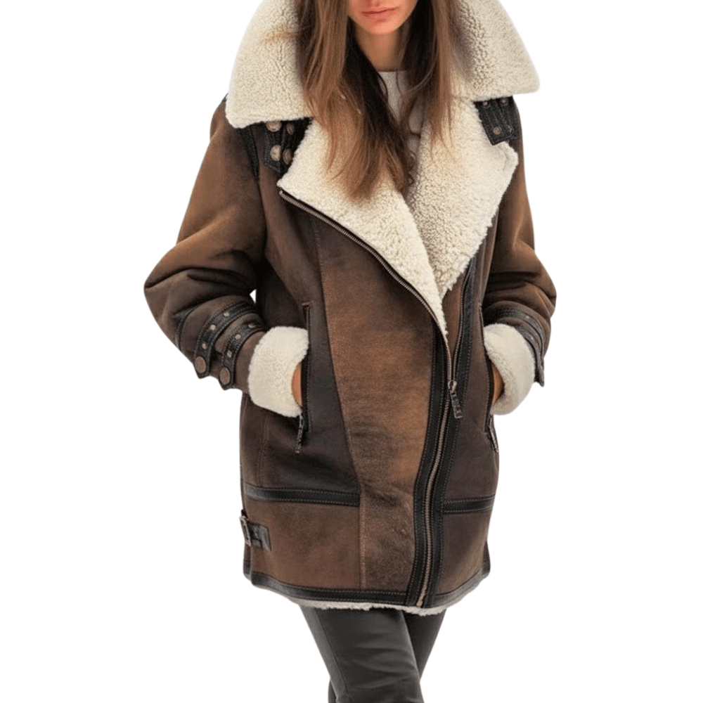 Insulated Shearling Aviator Jacket | Active Peaks - Active Peaks