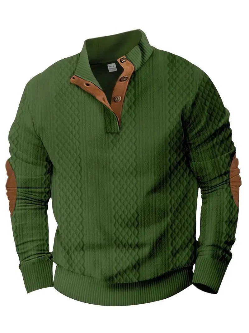 Knitted Outdoor Pullover with Reinforced Patches | Active Peaks - Active Peaks
