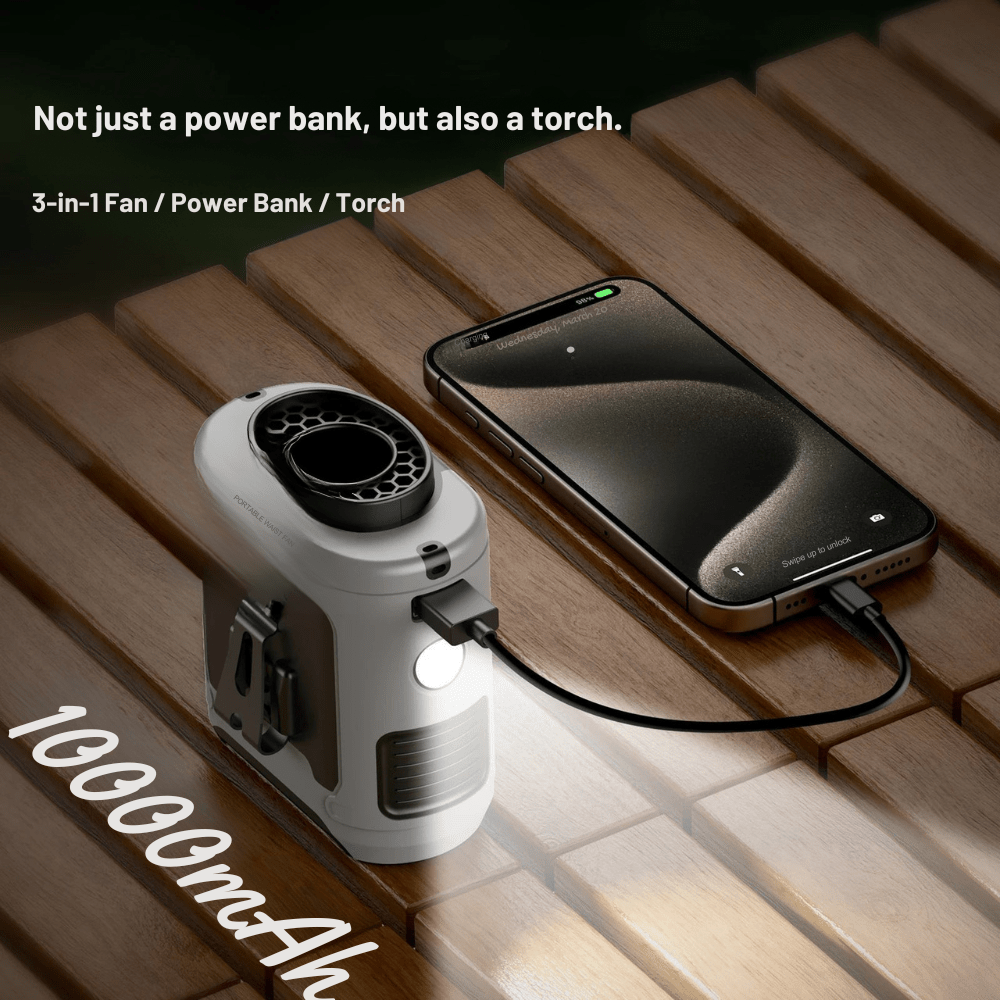 Portable Waist Fan 10000 mAh Water - Resistant | Active Peaks - Active Peaks