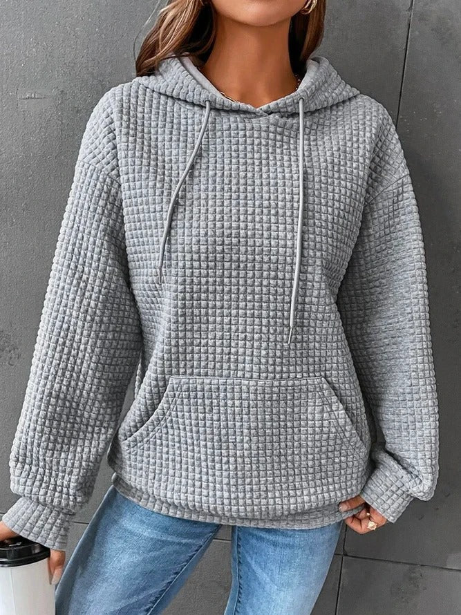 Waffle - Knit Hooded Sweater | Active Peaks - Active Peaks