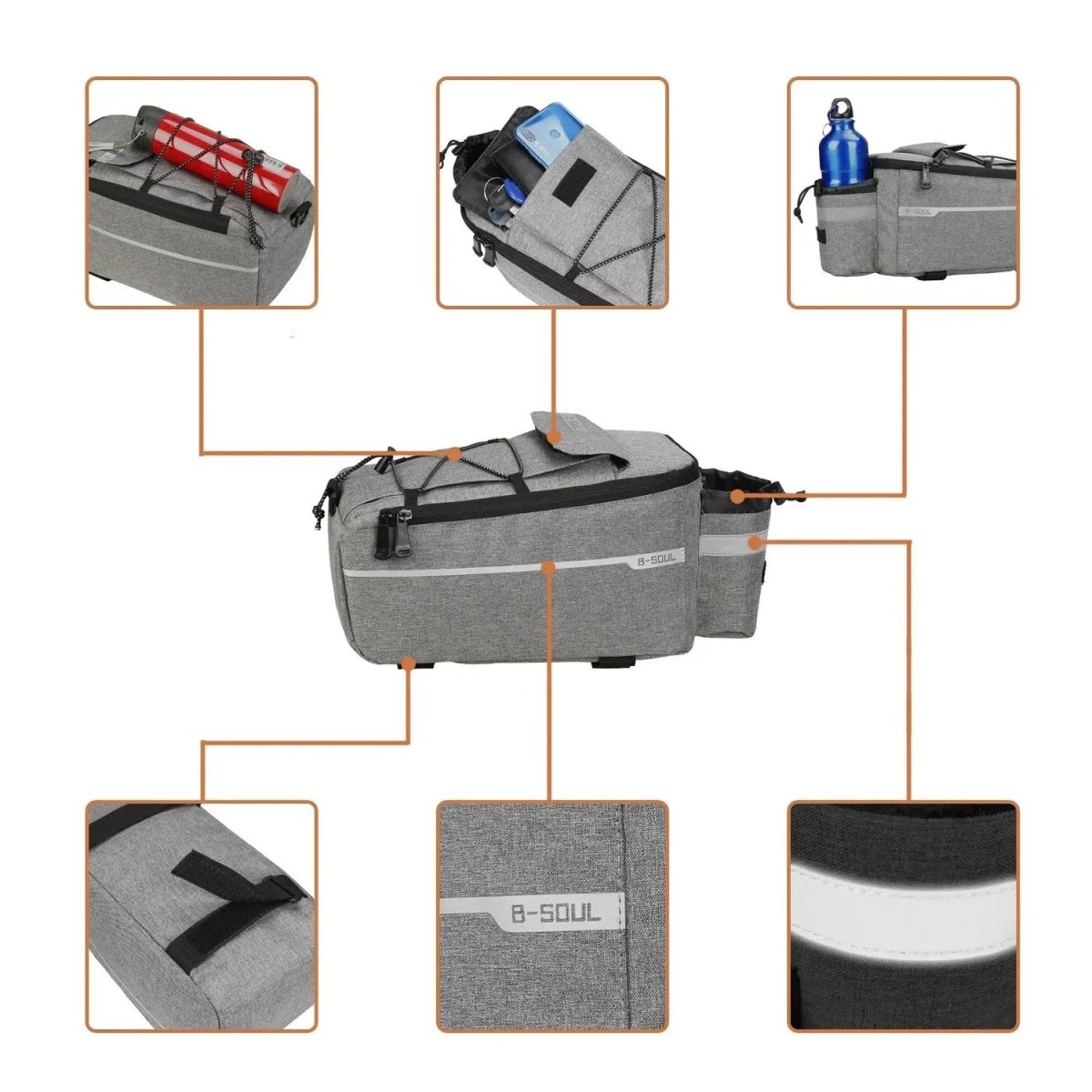 Water - Resistant Insulated Bike Bag – Rear Rack Mount | Active Peaks - Active Peaks