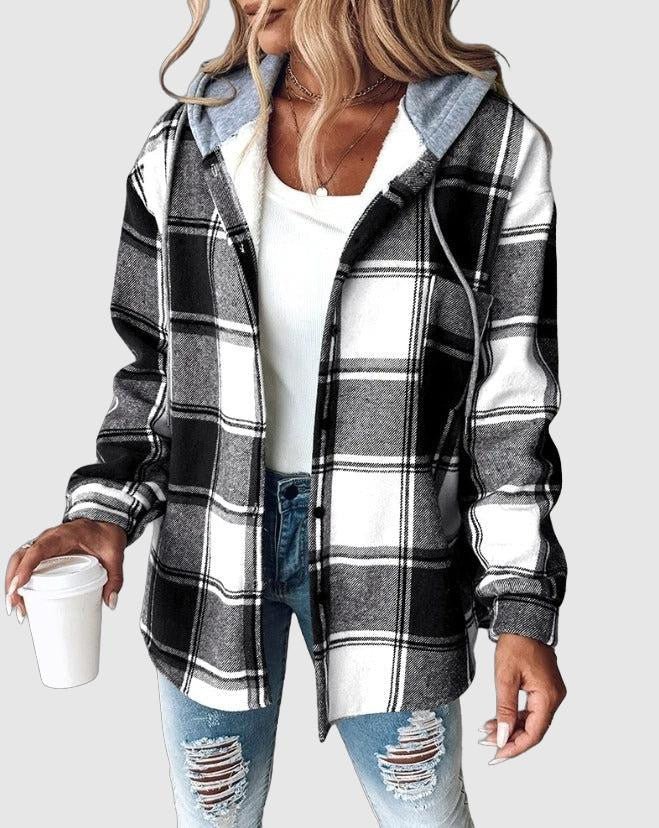Plaid Hooded Jacket | Active Peaks - Active Peaks